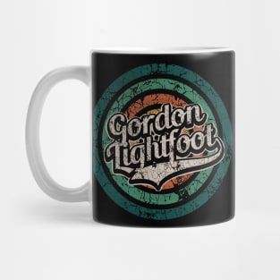 Gordon Lightfoot // Retro Circle Crack Vintage Mug